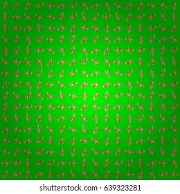 Vector golden gradient seamless texture. Realistic abstract golden seamless pattern. Elegant light and shine vector template on green background. Metallic elements for frame, ribbon, banner, mandalas.