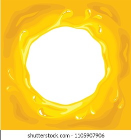 Vector of golden honey for background