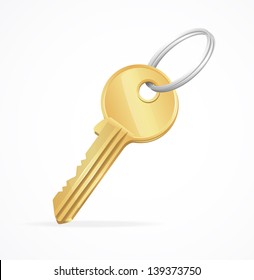 Vector Golden Key