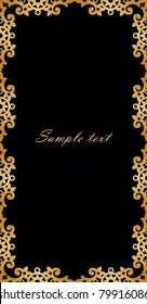vector golden lace texture