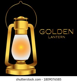 Vector Golden Lantern, die in Poster, Magazinen, Blogs oder für andere Gestaltungszwecke verwendet werden können.