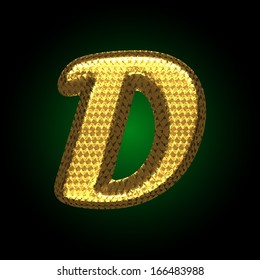 vector golden letter