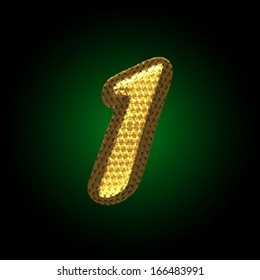 vector golden letter