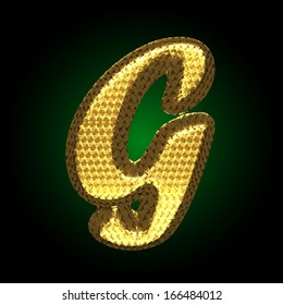 vector golden letter