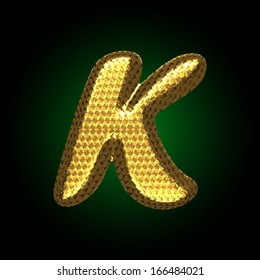 vector golden letter