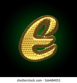 vector golden letter