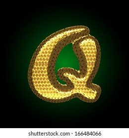 vector golden letter