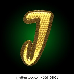 vector golden letter