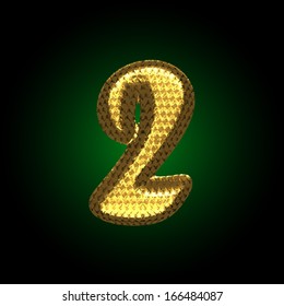 vector golden letter