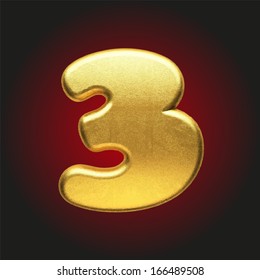 vector golden letter