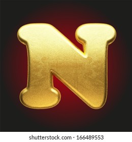 vector golden letter
