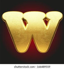 vector golden letter