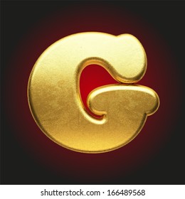 vector golden letter
