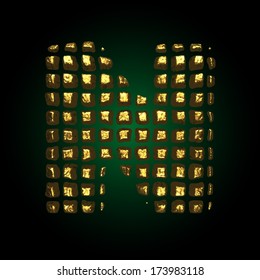 vector golden letter