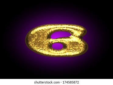 vector golden letter