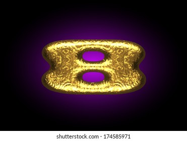 vector golden letter