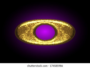 vector golden letter