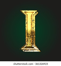 Vector Golden Letter Stock Vector (Royalty Free) 361326923 | Shutterstock