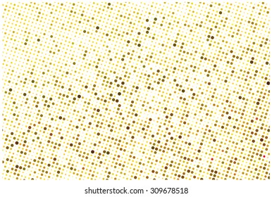 Vector Golden light yellow points abstract background