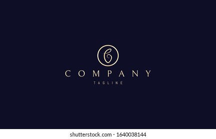 Vector golden logo on which an abstract image of the mother who holds the baby.
