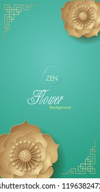 Vector golden lotus mandala