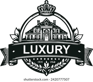 Vector golden luxury logotype template