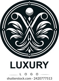 Vectorgoldfarbene Luxuslogotype-Vorlage
