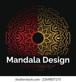 vector golden mandala design for background design 