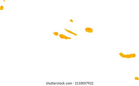 Vector Golden map of Azores Islands. Map of Azores Islands is isolated on a white background. Golden items pattern based on solid yellow map of Azores Islands.