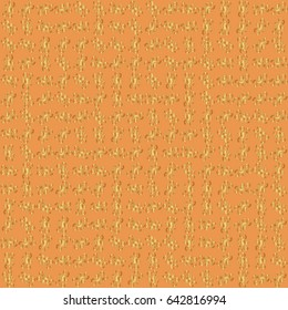 Vector golden mehndi seamless pattern on brown. Traditional Indian style, ornamental golden elements with henna tattoo, golden stickers, mehndi and yoga design, cards and prints.