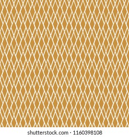 Vector Golden Modern Seamless Pattern. Monochrome Retro Texture. Hipster Geometric Background.

