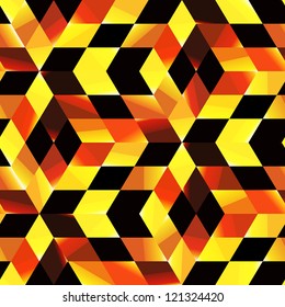 Vector golden mosaic. Abstract background.