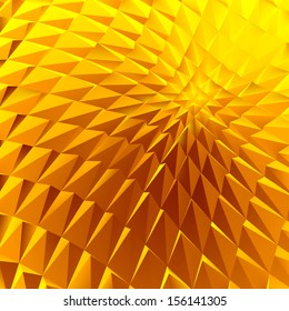 Vector golden mosaic. Abstract background.