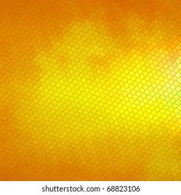 Vector golden mosaic. Abstract background.
