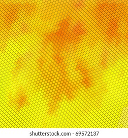 Mosaico vectorial dorado. Antecedentes abstractos.