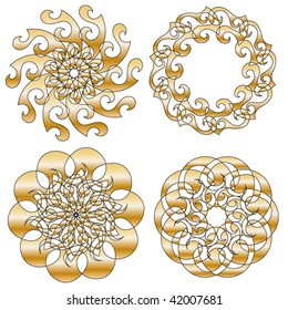 Vector Golden Ornaments