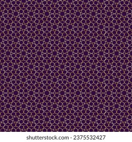 Vektorgoldene Muster. Luxuriöse, nahtlose Ornamente im traditionellen arabischen, marokkanischen, türkischen Stil. Goldene abstrakte florale Mosaikhintergrund-Textur. Moderne Minimaletiketten. Premium-Design