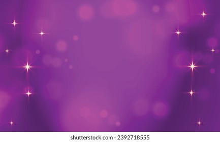 Vector golden and purple bokeh background.