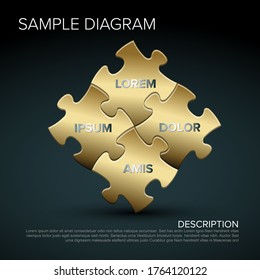 Vector golden puzzle sample schema