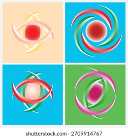 Logotipo de proporção dourada do vetor Logotipo plano contemporâneo para suas necessidades gráficas
