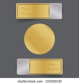 Vector golden ribbon