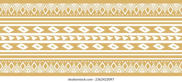Patrones indios sin costura vectores dorados. Ornamentos, bordes y marcos nacionales sin fisuras. decoraciones de colores de los pueblos de Sudamérica, Maya, Inca, Aztecas. Imprimir para tela, papel, textil