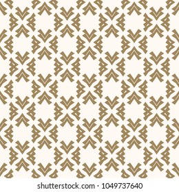 Vector golden seamless pattern in Japanese style. Abstract geometric ornamental texture with wooden elements. Elegant repeat gold and white background. Luxury Asian ornament design for decor, fabric