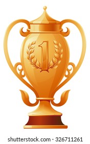 Vector golden sport cup
