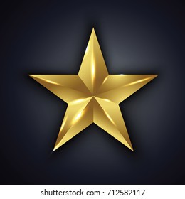 vector golden star
