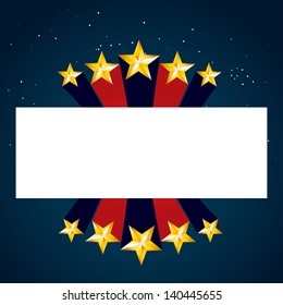 vector golden star design with space for your text