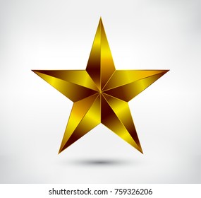 Vector Golden Star.Gold Star Icon.