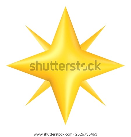 vector golden stars isolated on white