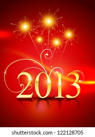vector golden style happy new year design