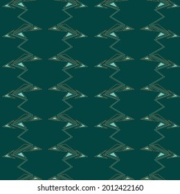 Vector golden teal art deco seamless pattern